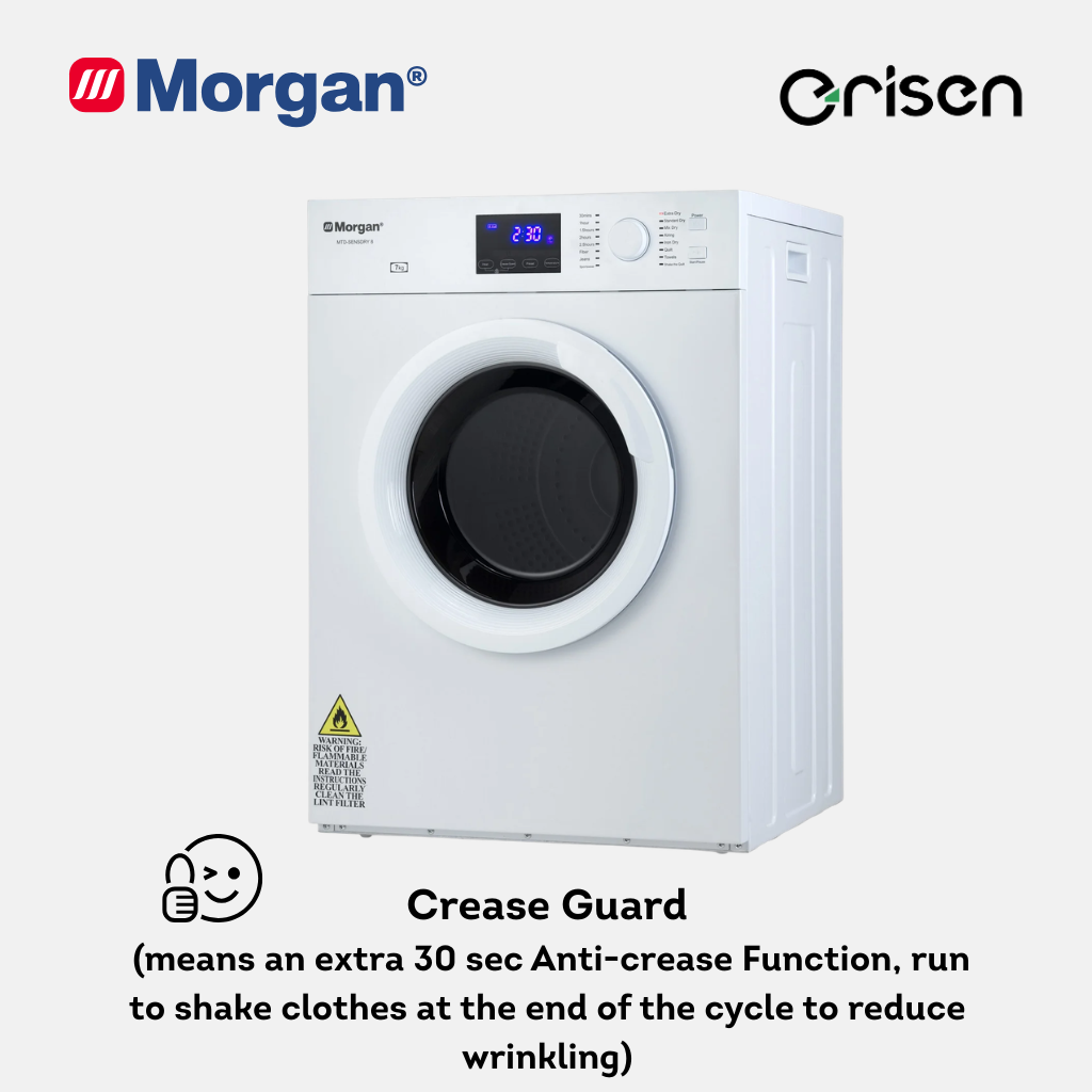 Morgan Clothes Dryer (7kg) MTD-SENSDRY 8