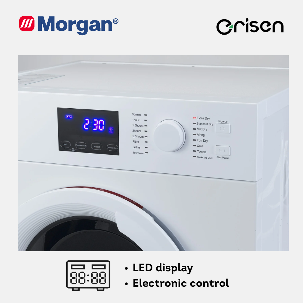 Morgan Clothes Dryer (7kg) MTD-SENSDRY 8