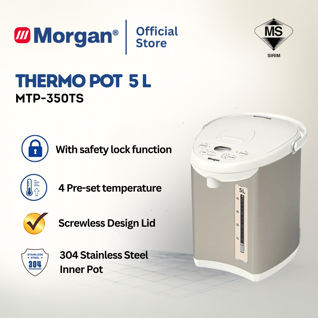 Morgan Stainless Steel Inner Safety Lock Thermo Pot (5L) MTP-350TS