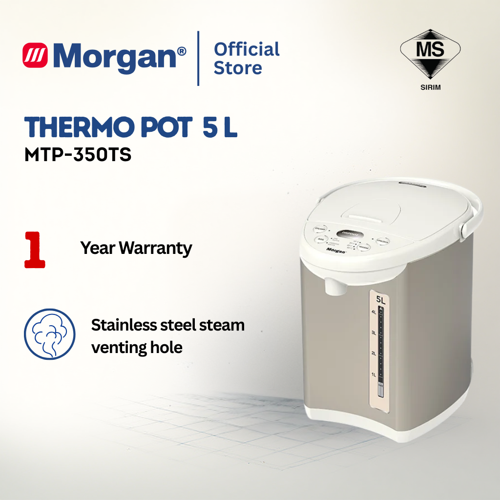 Morgan Stainless Steel Inner Safety Lock Thermo Pot (5L) MTP-350TS