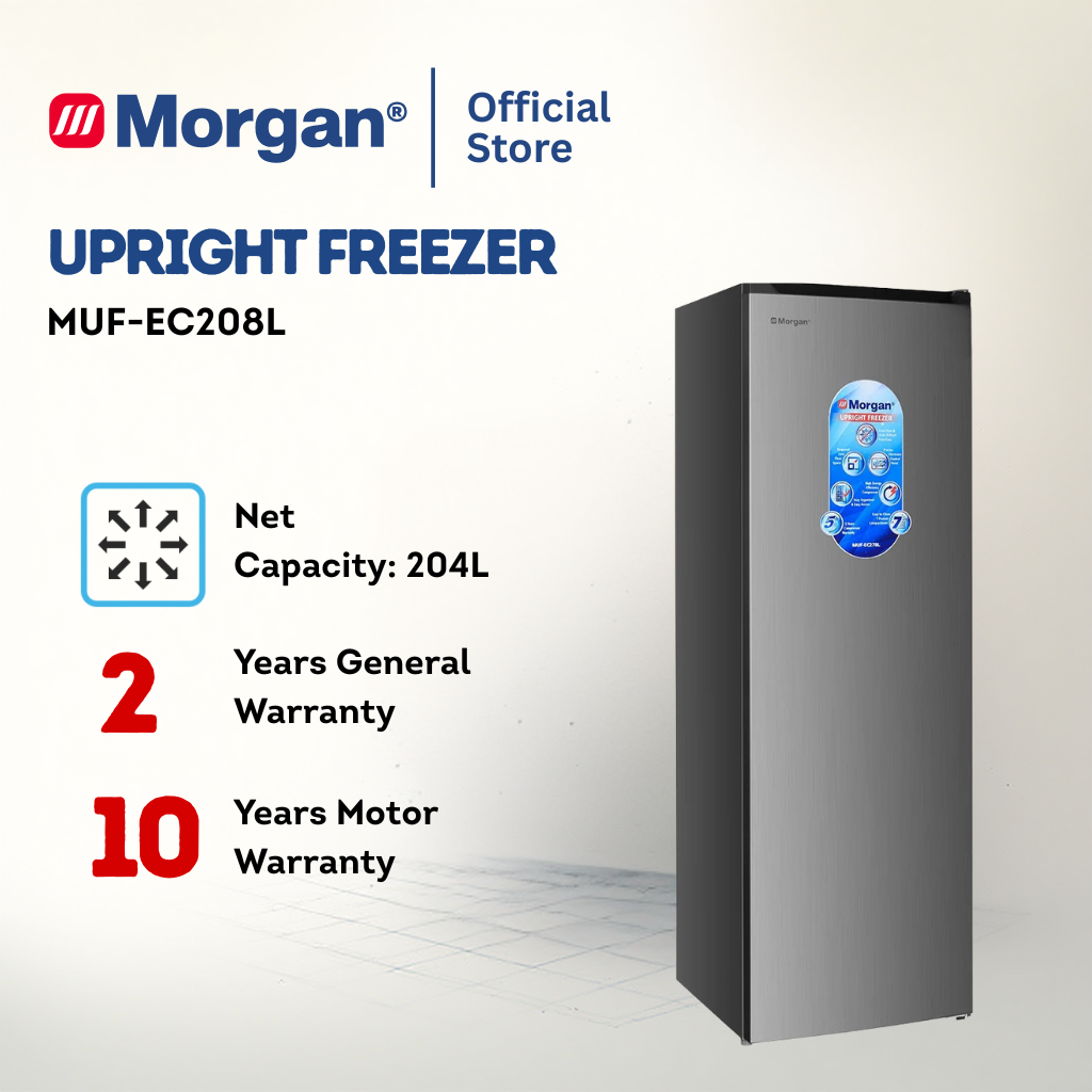 Morgan Upright Freezer (204L) MUF-EC208L