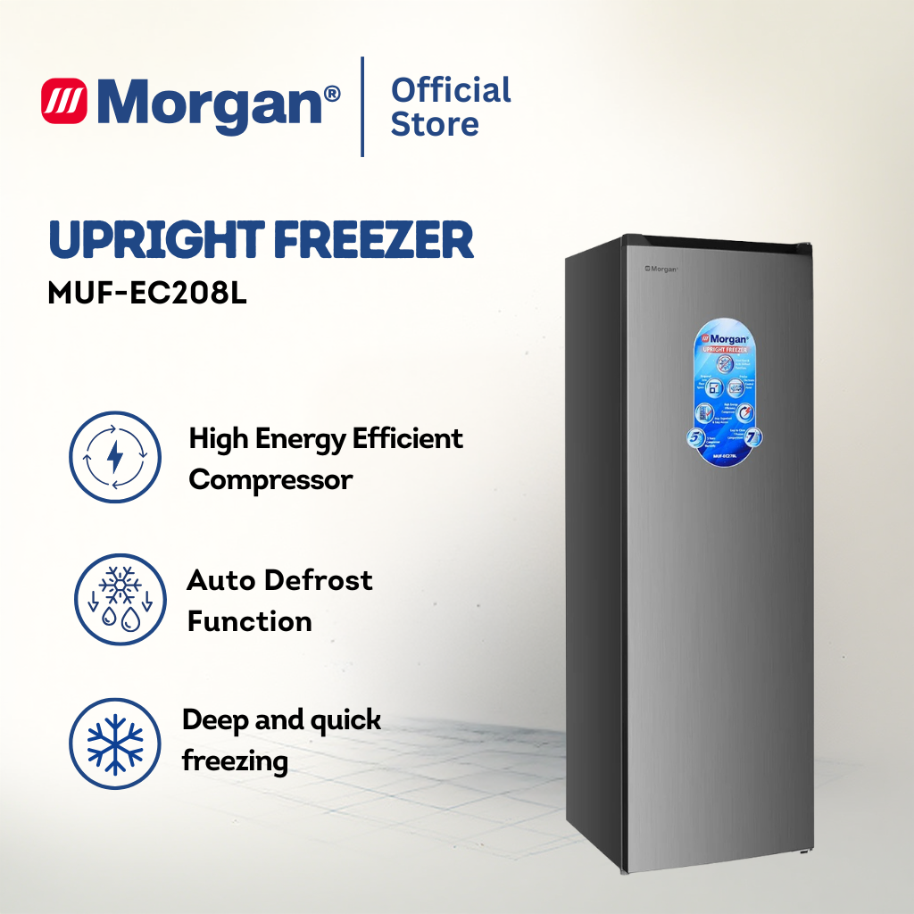 Morgan Upright Freezer (204L) MUF-EC208L