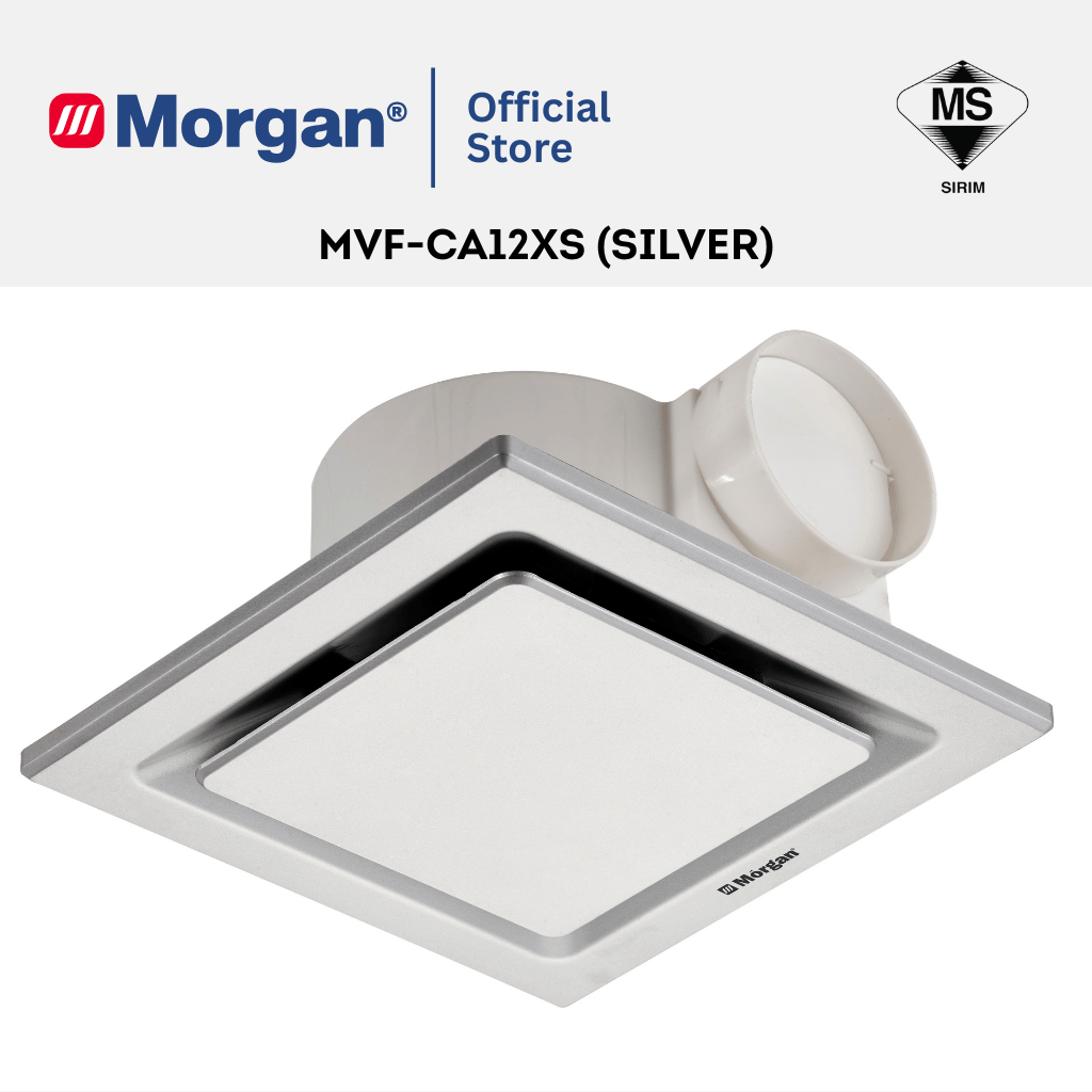 Morgan Ceiling Mounted Ventilation Fan - Silver MVF-CA12XS