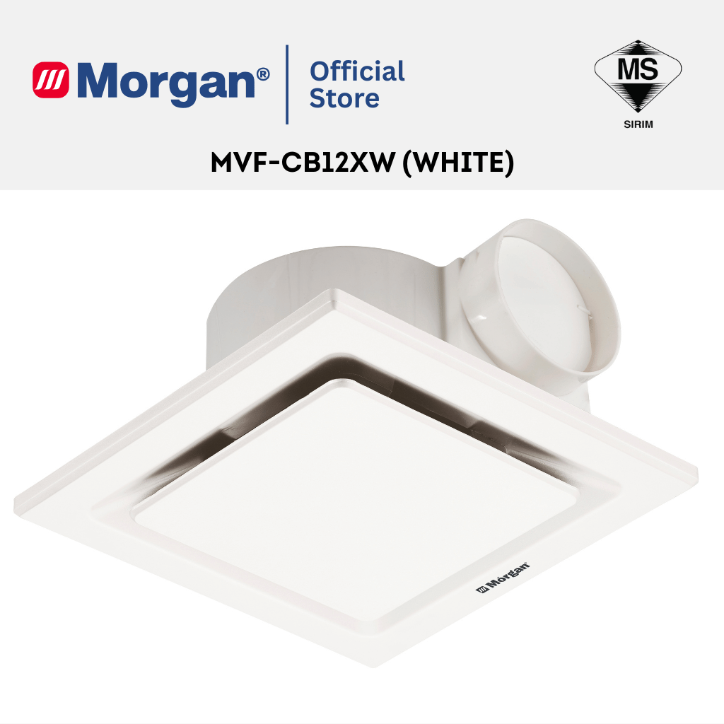 Morgan Ceiling Mounted Ventilation Fan - White MVF-CB12XW