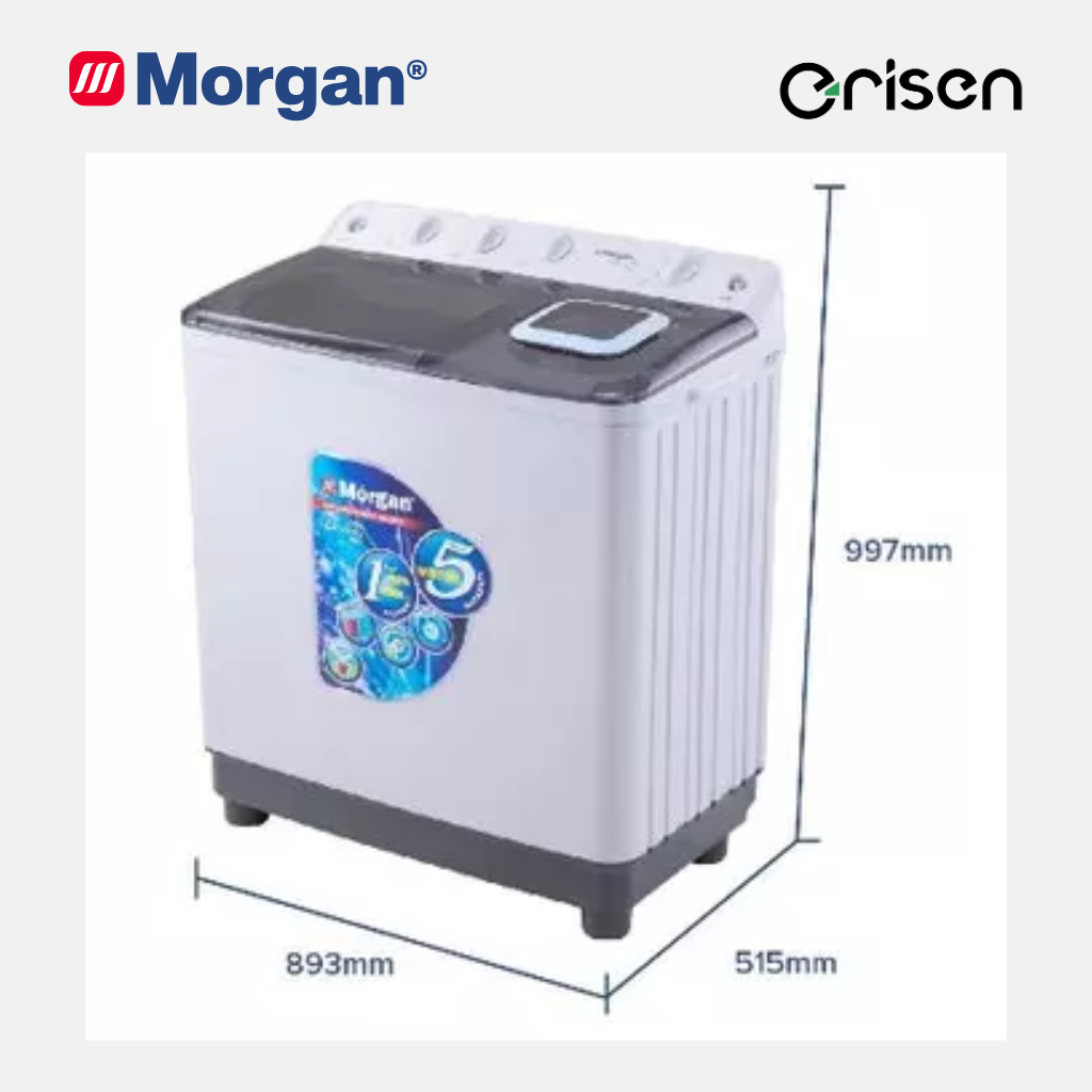 Morgan Semi Auto Washing Machine (12kg) MWM-1312SA