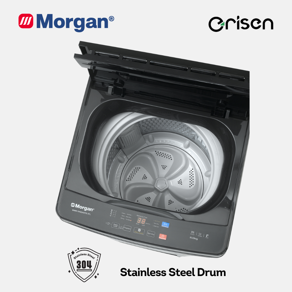 Morgan Fully Auto Washing Machine (8kg) MWM-TANZANITE 8TL