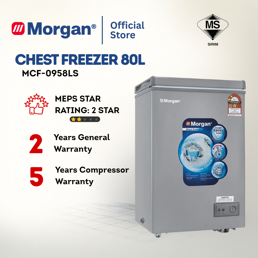 Morgan Chest Freezer (80L) MCF-0958LS