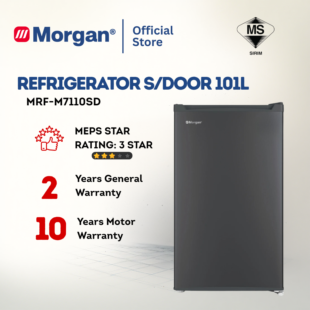 Morgan Single Door Refrigerator (101L) MRF-M7110SD