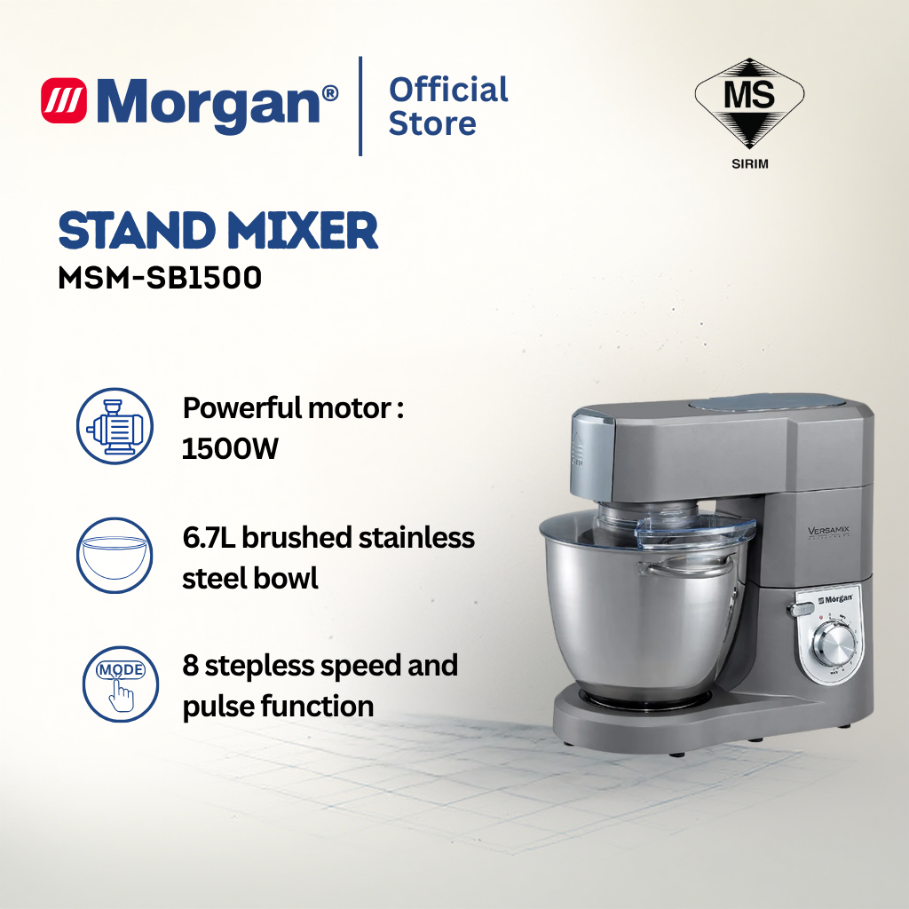 Morgan Stand Mixer (6.7L) MSM-SB1500