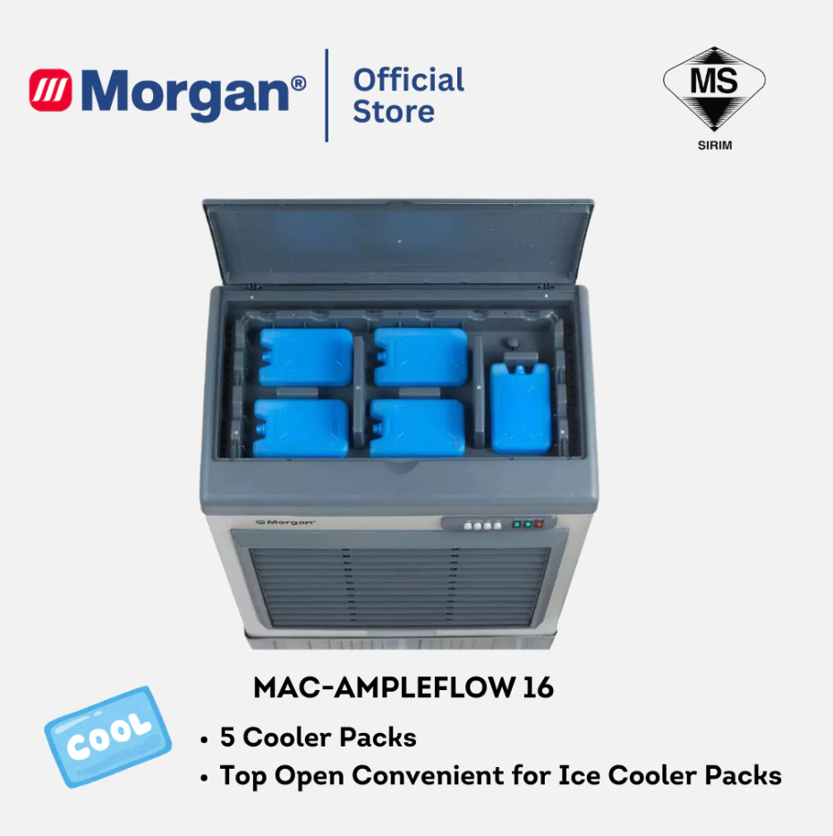 Morgan 3-Speed Portable Commercial Air Coller with Automatic Water Inlet MAC-AMPLEFLOW 16