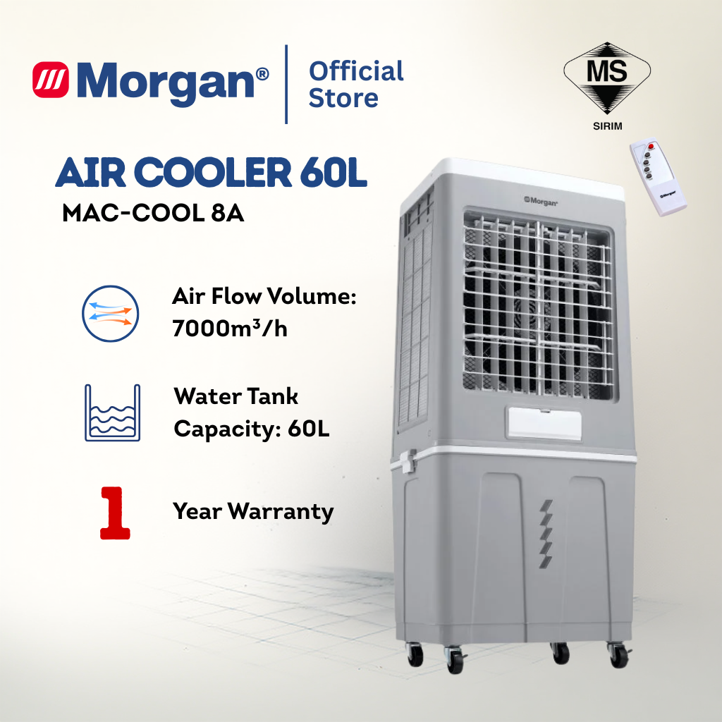 Morgan 3-Speed Portable Air Cooler with Timer Setting Function MAC-COOL 8A