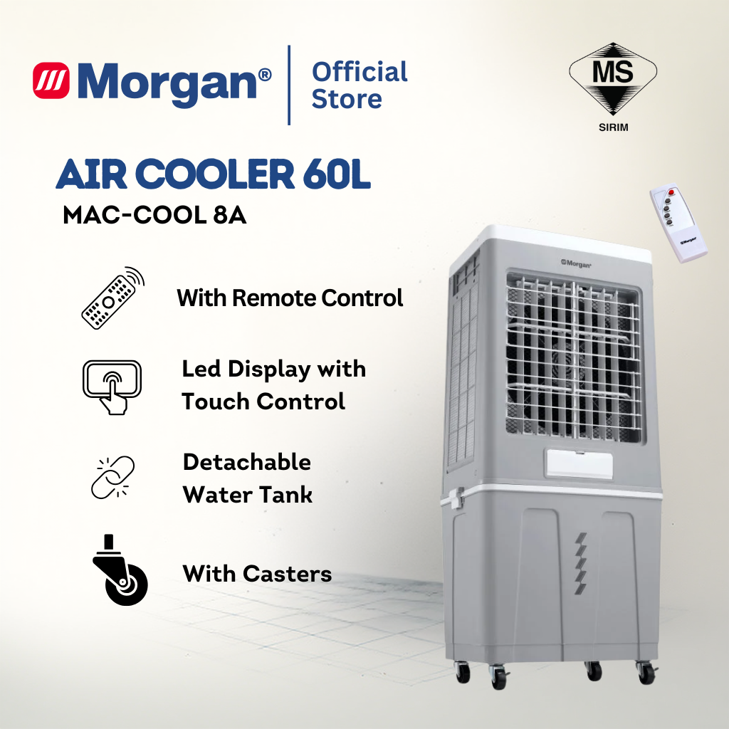 Morgan 3-Speed Portable Air Cooler with Timer Setting Function MAC-COOL 8A