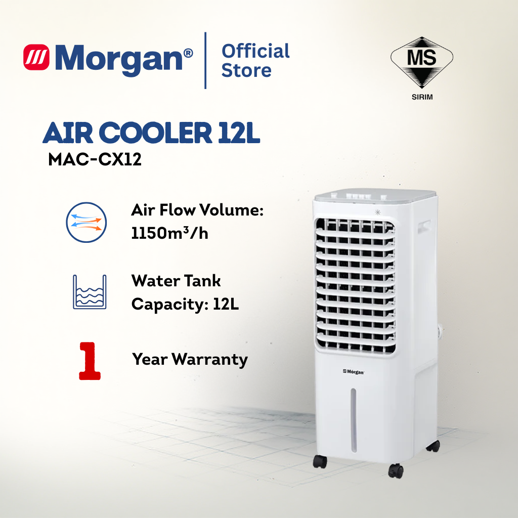 Morgan Portable Air Cooler 1150m3/hr (12L) MAC-CX12