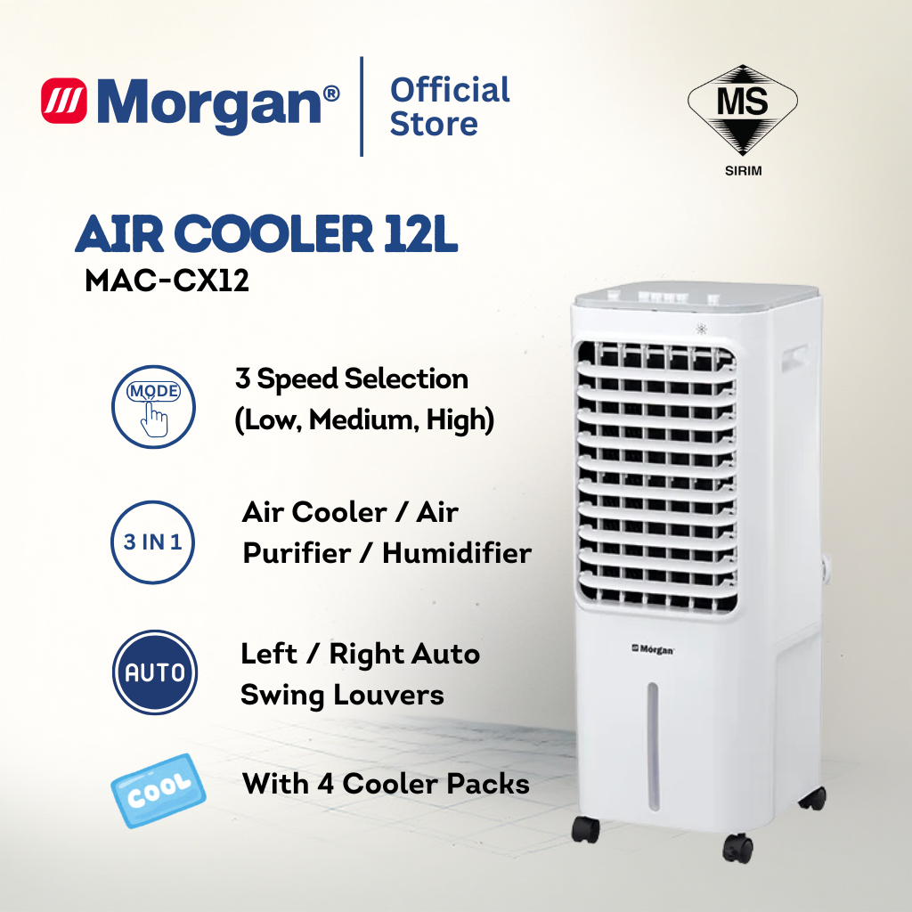 Morgan Portable Air Cooler 1150m3/hr (12L) MAC-CX12